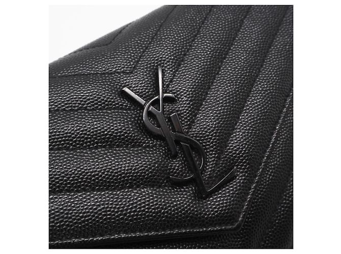 Borsa a Spalla Cassandre Chain Wallet Yves Saint Laurent Nero - vista 10