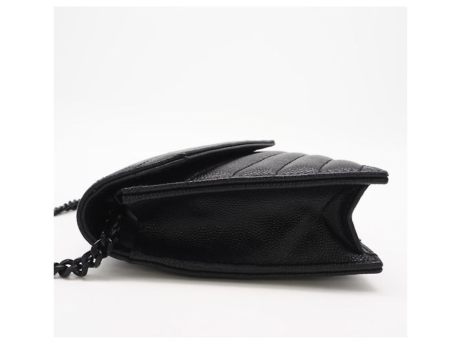 Borsa a Spalla Cassandre Chain Wallet Yves Saint Laurent Nero - vista 4