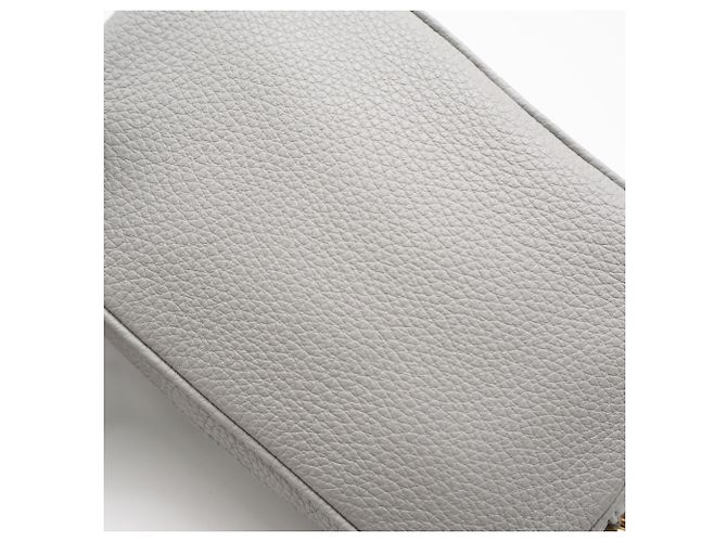 Mini borsa a tracolla in pelle Prada, grigio Marrone - vista 3