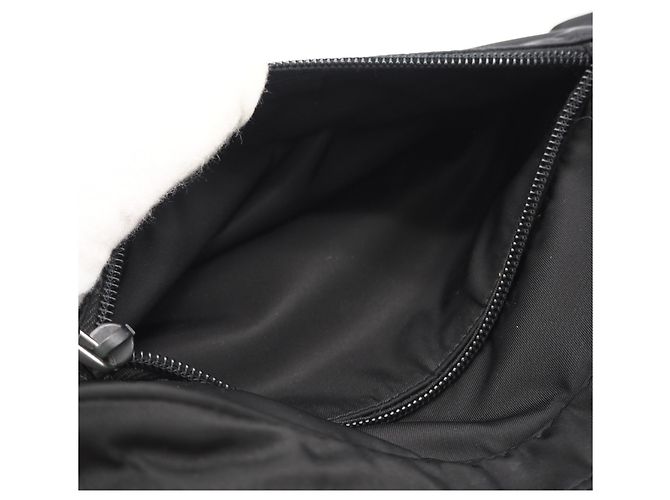 Borsa a tracolla PRADA in poliammide riciclata Re-Nylon Nero - vista 10