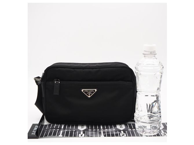 Borsa a tracolla PRADA in poliammide riciclata Re-Nylon Nero - vista 3