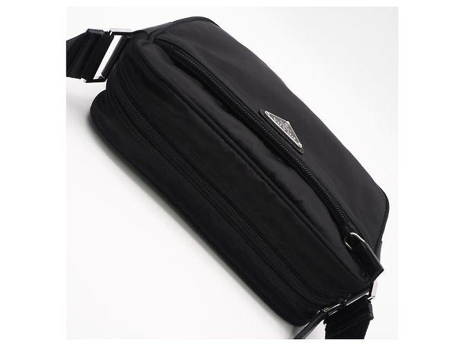 Borsa a tracolla PRADA in poliammide riciclata Re-Nylon Nero - vista 5