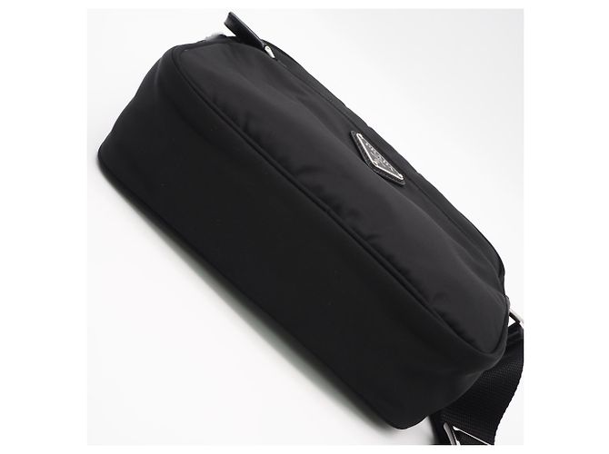 Borsa a tracolla PRADA in poliammide riciclata Re-Nylon Nero - vista 6