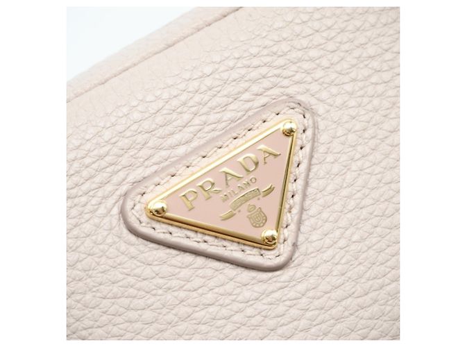 Mini borsa a tracolla in pelle Prada Beige - vista 11