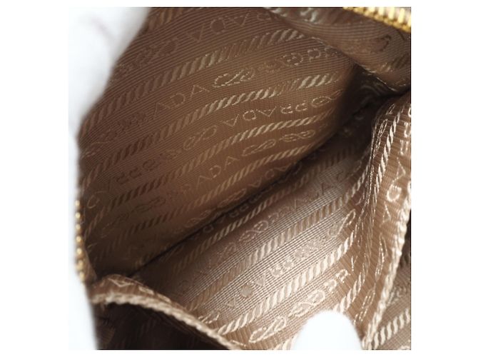 Mini borsa a tracolla in pelle Prada Beige - vista 14