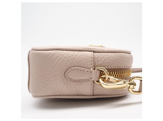 Mini borsa a tracolla in pelle Prada Beige - vista 5