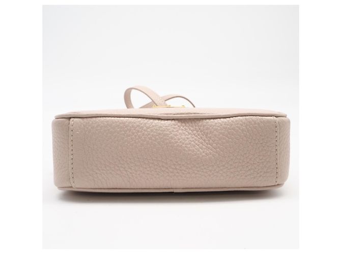 Mini borsa a tracolla in pelle Prada Beige - vista 6