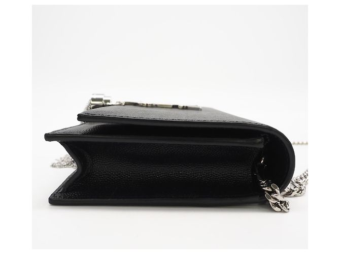 Yves Saint Laurent Kate Tassel Small Chain Wallet Nero - vista 5