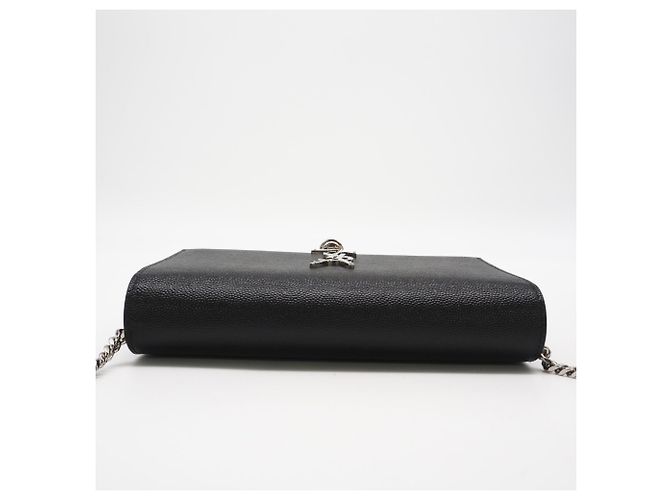 Yves Saint Laurent Kate Tassel Small Chain Wallet Nero - vista 7