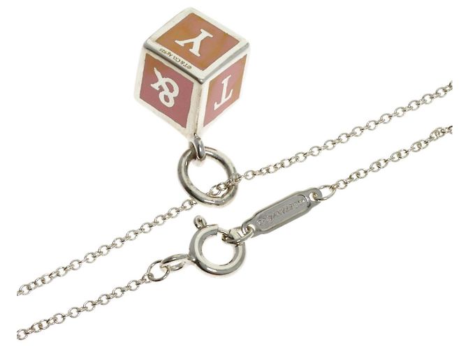 Collana Tiffany & Co. Logo Cube in smalto - vista 2