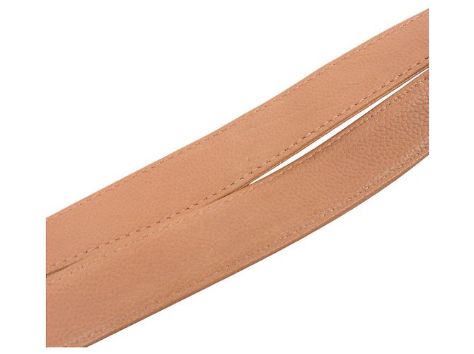 Borsa Tote Chanel in pelle di vitello granulata rosa salmone - vista 9