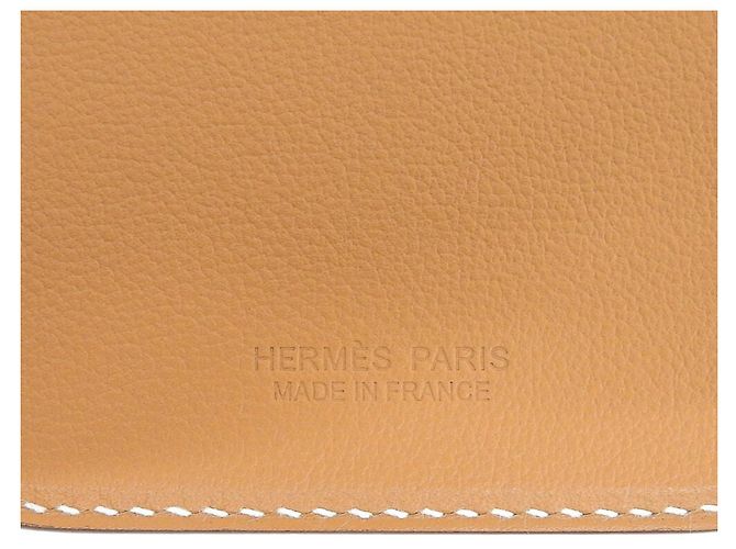 Hermès Tarjetero magnético Hermes MagSafe Eman Cheval B Stamp Castaño - vista 6