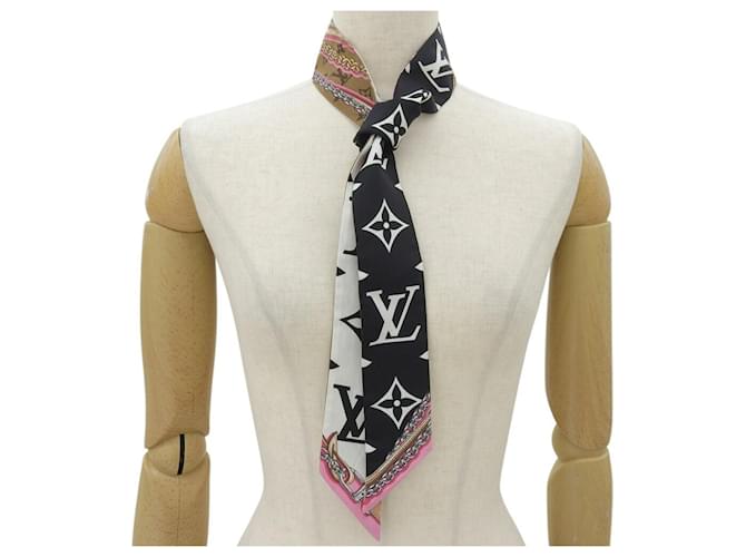 Sciarpa Louis Vuitton Monogram Bandeau BB Ultimate Nero - vista 2
