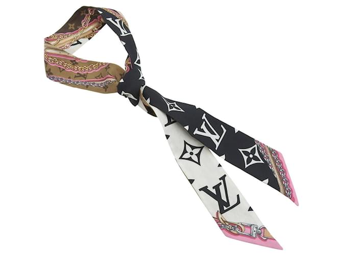 Sciarpa Louis Vuitton Monogram Bandeau BB Ultimate Nero - vista 3