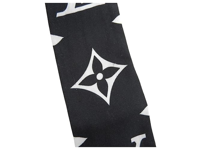 Sciarpa Louis Vuitton Monogram Bandeau BB Ultimate Nero - vista 5