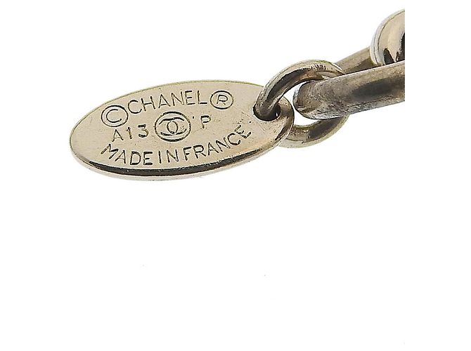 Collana lunga Chanel A13P GP Faux Pearl Bianco D'oro - vista 3