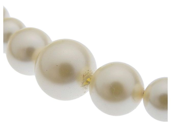 Collana lunga Chanel A13P GP Faux Pearl Bianco D'oro - vista 5