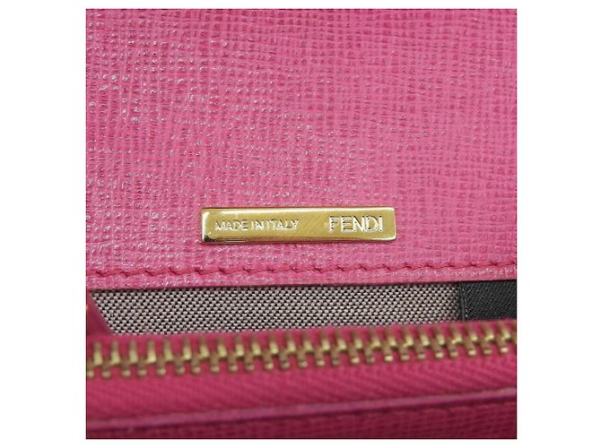 Fendi Kompakter Bi-Fold Geldbeutel Pink - Ansicht 10