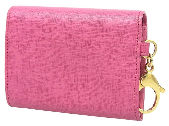 Fendi Kompakter Bi-Fold Geldbeutel Pink - Ansicht 2
