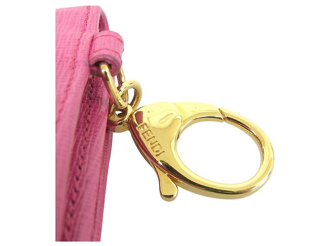 Fendi Kompakter Bi-Fold Geldbeutel Pink - Ansicht 8