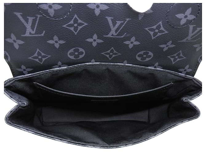 Borsa Louis Vuitton Monogram Eclipse Steamer PM Monogramma - vista 3