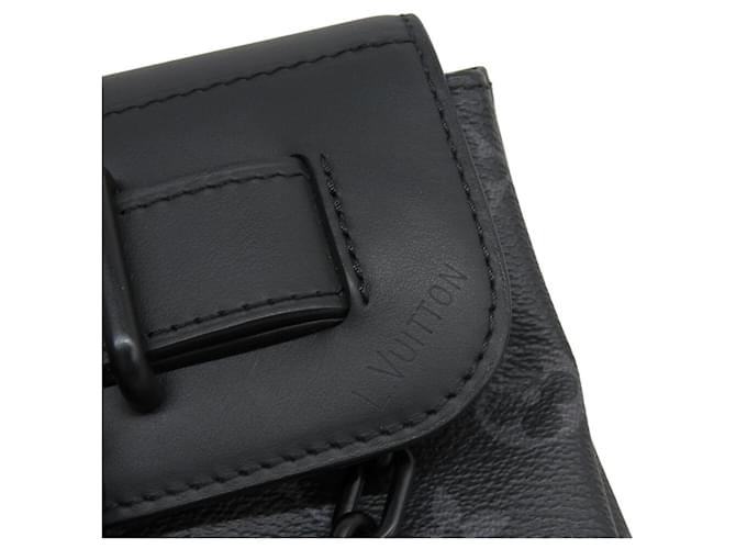 Borsa Louis Vuitton Monogram Eclipse Steamer PM Monogramma - vista 7