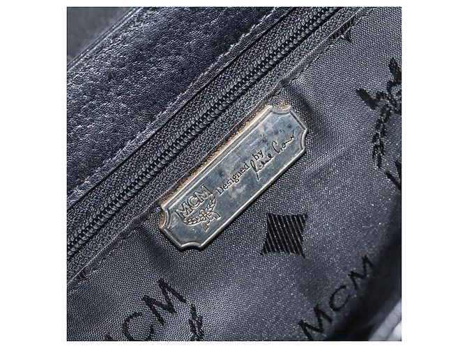 MCM Vintage Vicetos Leather Nero - vista 6