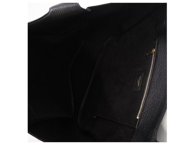 Yves Saint Laurent Grain Leather Le Sancassette Bear Tote Bag Schwarz - Ansicht 11