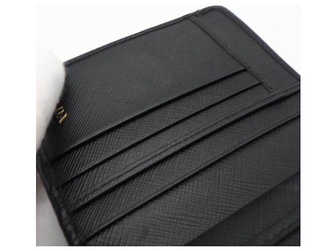Prada Saffiano Bi-fold Wallet Schwarz - Ansicht 13