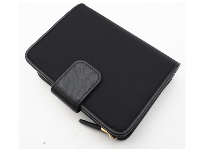 Prada Saffiano Bi-fold Wallet Schwarz - Ansicht 2