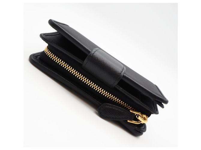Prada Saffiano Bi-fold Wallet Schwarz - Ansicht 6