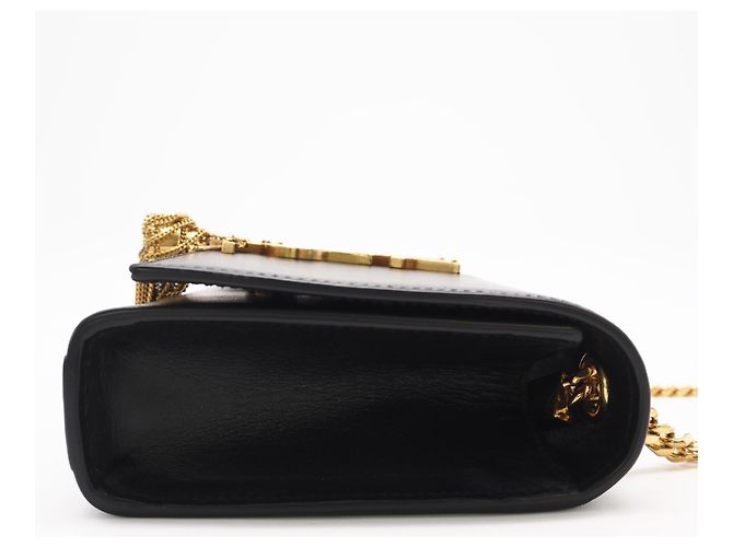 Bolso de hombro con cadena Yves Saint Laurent Paris Negro - vista 5