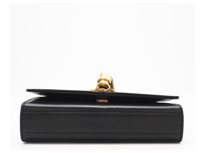 Bolso de hombro con cadena Yves Saint Laurent Paris Negro - vista 6