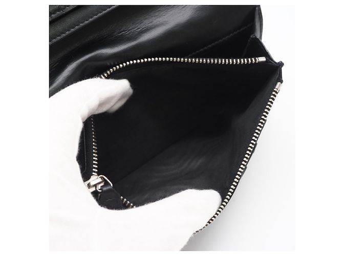 Yves Saint Laurent Tiny Cassandra Continental Wallet Black - view 13