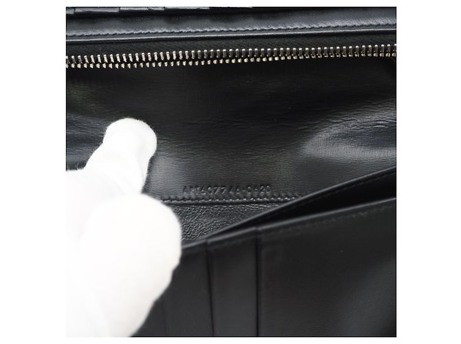Yves Saint Laurent Tiny Cassandra Continental Wallet Black - view 15
