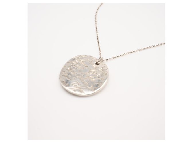Tiffany & Co. Notes Round Plate Halskette Silber - Ansicht 2