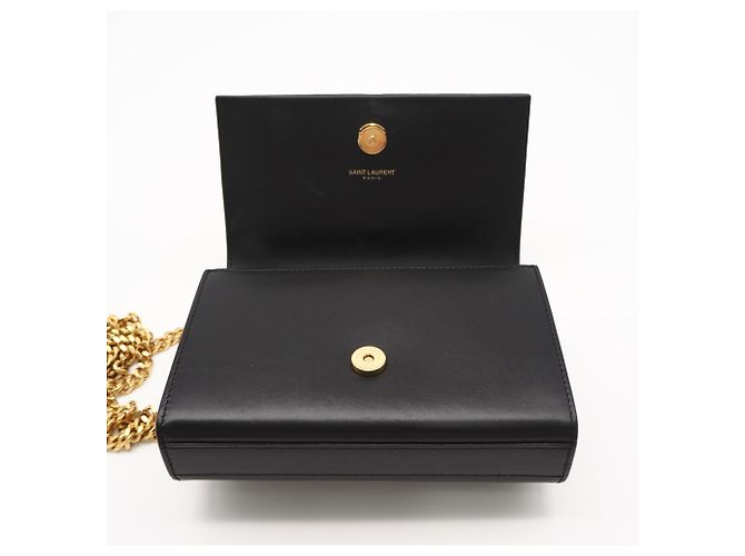 Borsa a tracolla Kate in pelle di vitello Yves Saint Laurent Nero - vista 12