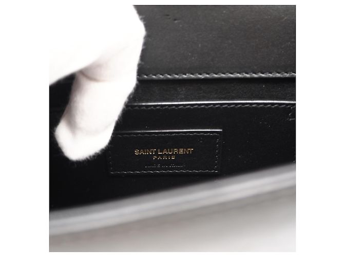 Borsa a tracolla Kate in pelle di vitello Yves Saint Laurent Nero - vista 14
