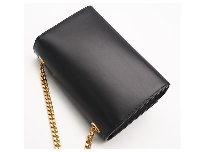 Borsa a tracolla Kate in pelle di vitello Yves Saint Laurent Nero - vista 2