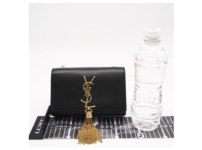 Borsa a tracolla Kate in pelle di vitello Yves Saint Laurent Nero - vista 3