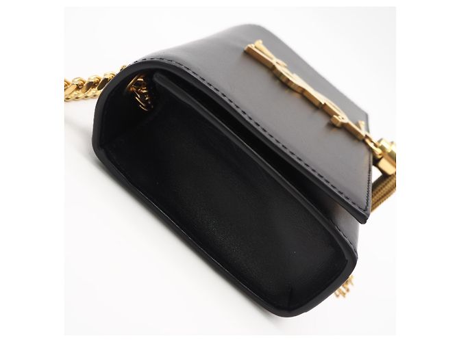 Borsa a tracolla Kate in pelle di vitello Yves Saint Laurent Nero - vista 8