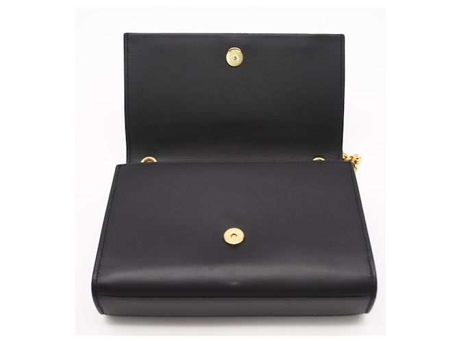 Yves Saint Laurent Kate Chain Schultertasche aus Kalbsleder Schwarz - Ansicht 11