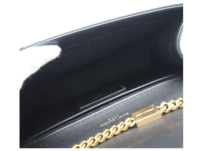 Yves Saint Laurent Kate Chain Schultertasche aus Kalbsleder Schwarz - Ansicht 12