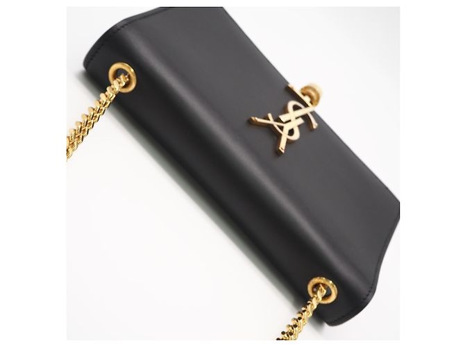 Yves Saint Laurent Kate Chain Schultertasche aus Kalbsleder Schwarz - Ansicht 6