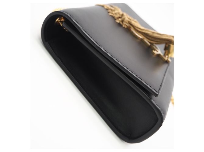 Yves Saint Laurent Kate Chain Schultertasche aus Kalbsleder Schwarz - Ansicht 8