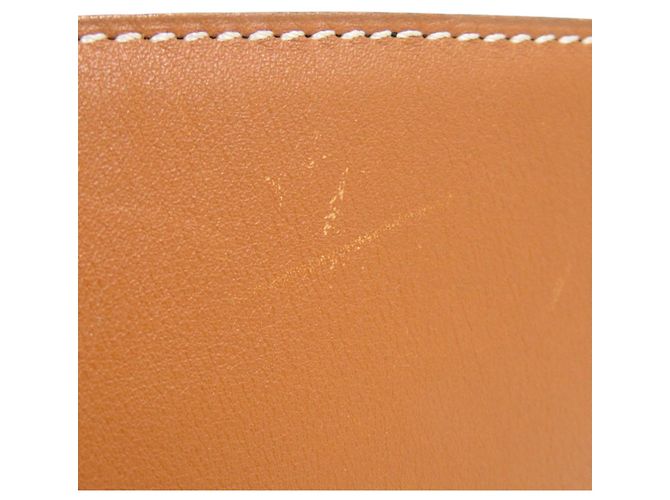 Hermès Hermes Ledergürtel mit Rundschnalle Braun Silber - Ansicht 5