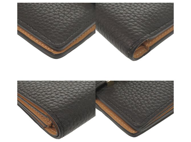 Louis Vuitton Bi-Fold Wallet aus schwarzem Taurillon-Leder - Ansicht 3