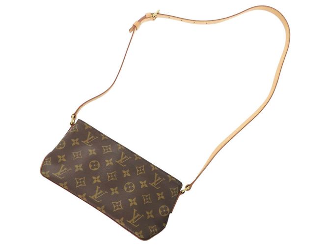 Borsa a tracolla Louis Vuitton Trotteur Monogram Marrone Monogramma - vista 7