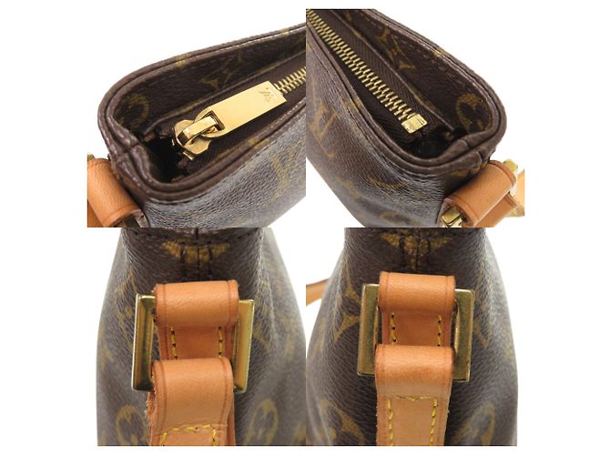 Borsa a tracolla Louis Vuitton Trotteur Monogram Marrone Monogramma - vista 8