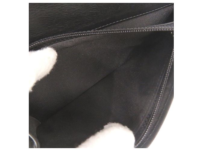 Cartera larga Chanel Boy Coco Mark de piel de cordero Negro - vista 5